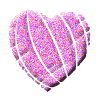 Gif animé coeur rose